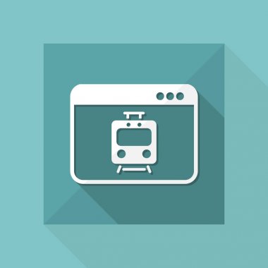 Tren web hizmetleri simgesi