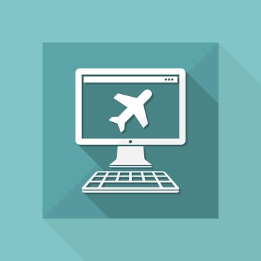 Seyahat Acentası düz simgesi