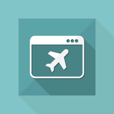 Seyahat Acentası düz simgesi