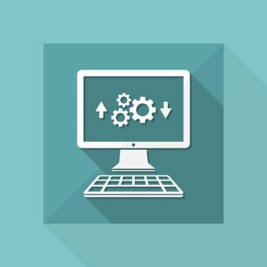 Bilgisayar transfer ayarları simgesi