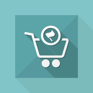 alışveriş basit simgesi