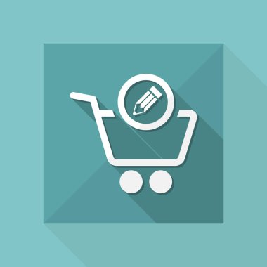 alışveriş basit simgesi