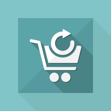 alışveriş basit simgesi