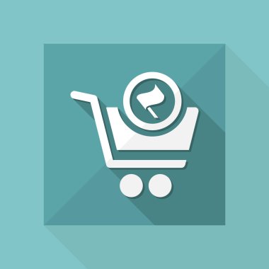 alışveriş basit simgesi