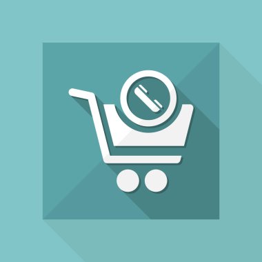 alışveriş basit simgesi