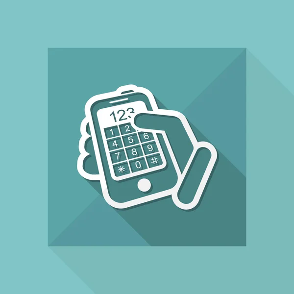 Smartphone proste ikona — Wektor stockowy