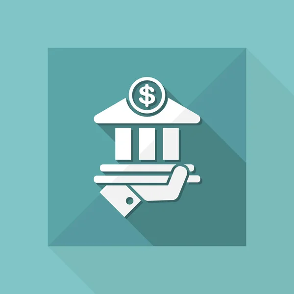 Icône des services bancaires — Image vectorielle
