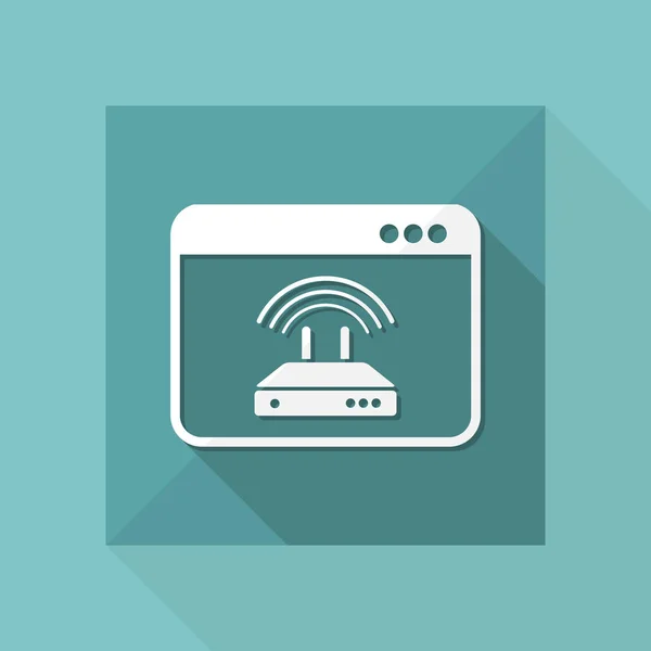 Pictogram voor router-instellingen — Stockvector