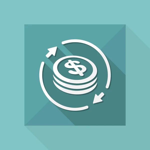 Money exchange icon — Stock Vector