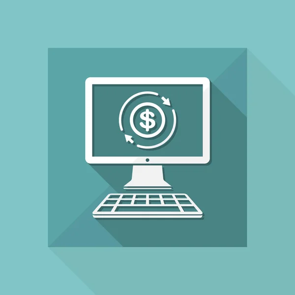 Geld web-service — Stockvector