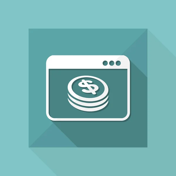 Para web hizmeti — Stok Vektör