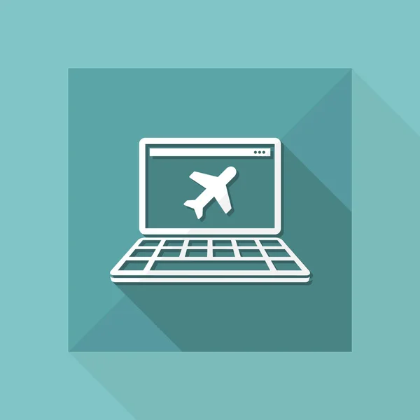 Travel agency flat icon — Stock Vector