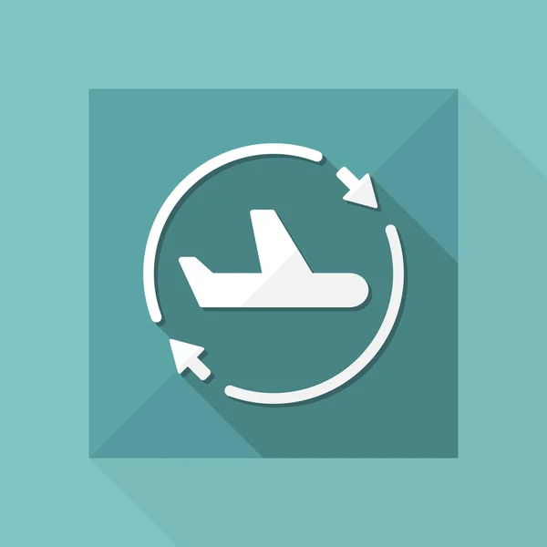 Airline services renew icon — Stock Vector