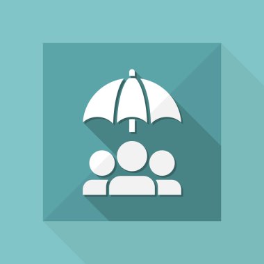 İnsanlar koruma simgesi