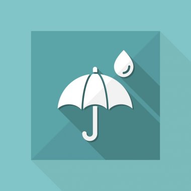 Şemsiye basit simgesi