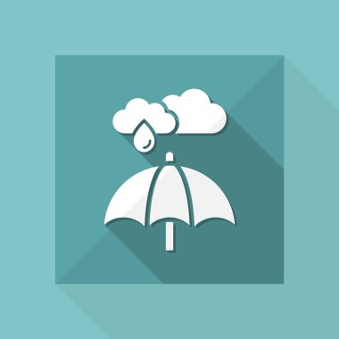 Şemsiye basit simgesi