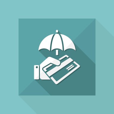 Güvenli kredi kartı simgesi