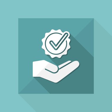 Onay işareti simgesi simgesi