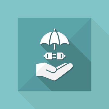 Korunan bağlantı simgesi