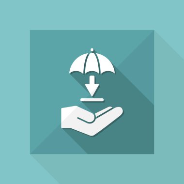 Korumalı indir simgesi