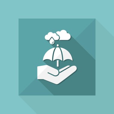 Yağmur en az simgesi