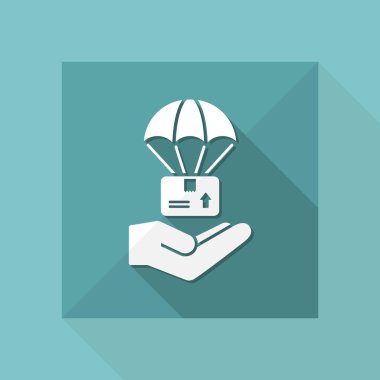 Paraşütle teslim simgesi