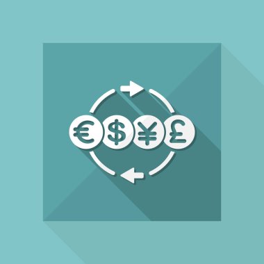 Para transfer hizmetleri simgesi