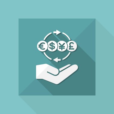 Para transfer hizmetleri simgesi