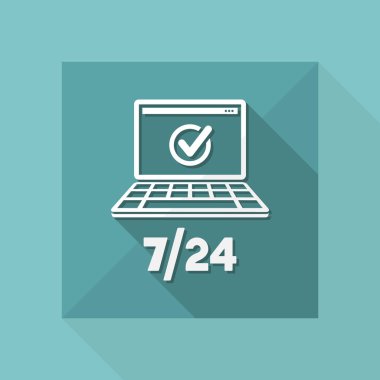  7/24 hizmet simgesini kontrol