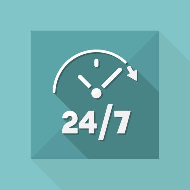 Sabit hizmetleri 24/7 simgesi