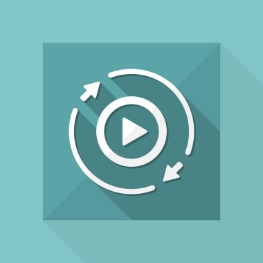 24/7 simgesi sürekli Multimedya Hizmetleri