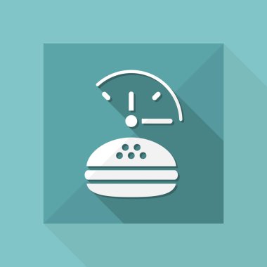 Fast-foood sabit hizmet simgesi