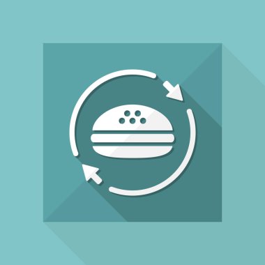 Fast-foood sabit hizmet simgesi