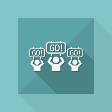 Destekçileri olay simgesi