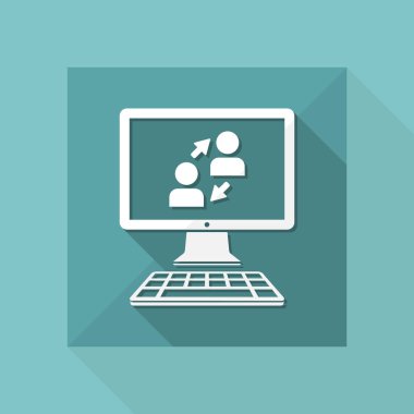 Dijital ağ web simgesi