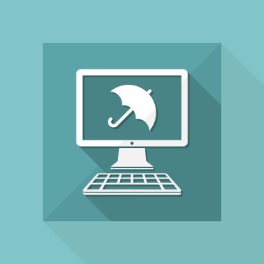 Bilgisayar koruma web simgesi