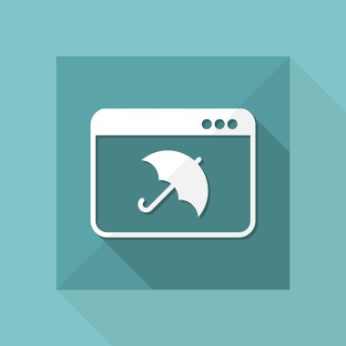 Bilgisayar koruma web simgesi