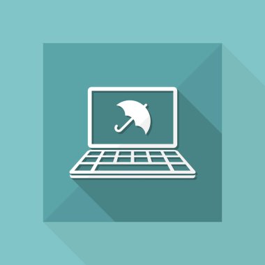 Bilgisayar koruma web simgesi