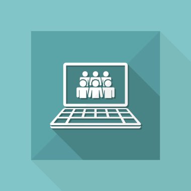 Web sosyal ağ kavramı simgesi