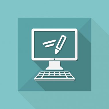 Uygulama için el yazısı simgesi