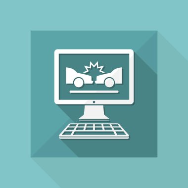 Araba kazasında uygulama simgesi