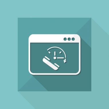 Tam zamanlı online arama hizmetleri simgesi