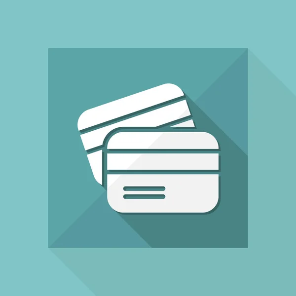 Tarjeta de crédito - Icono mínimo — Archivo Imágenes Vectoriales
