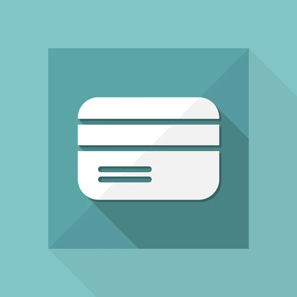 Creditcard - minimale pictogram — Stockvector