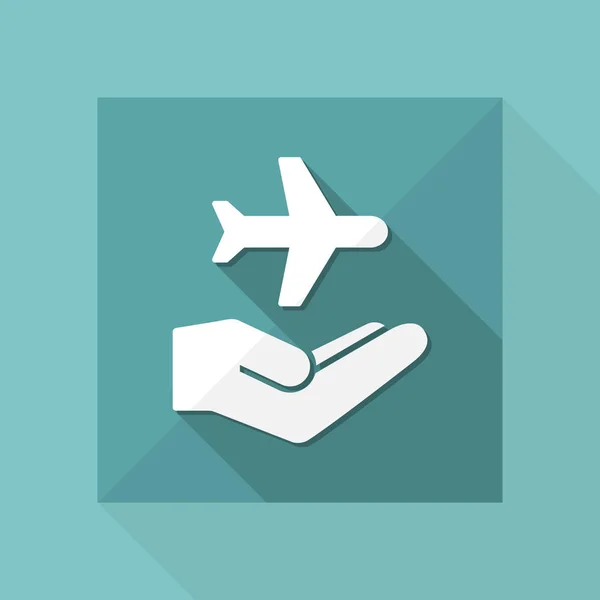 Flygplan tjänster ikon — Stock vektor
