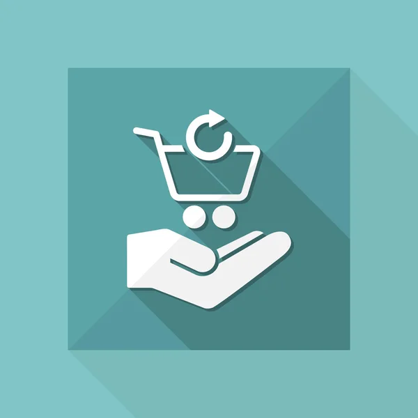 Shopping simple icon — Stock Vector