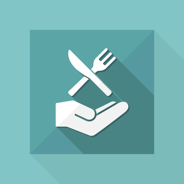 Icône des services alimentaires — Image vectorielle