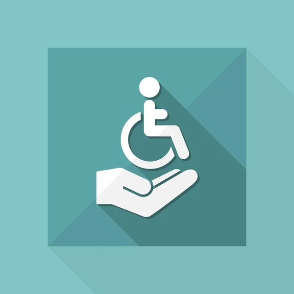 Discapacitados Icono mínimo — Vector de stock
