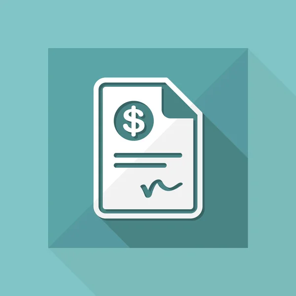 Betaling document - pictogram — Stockvector