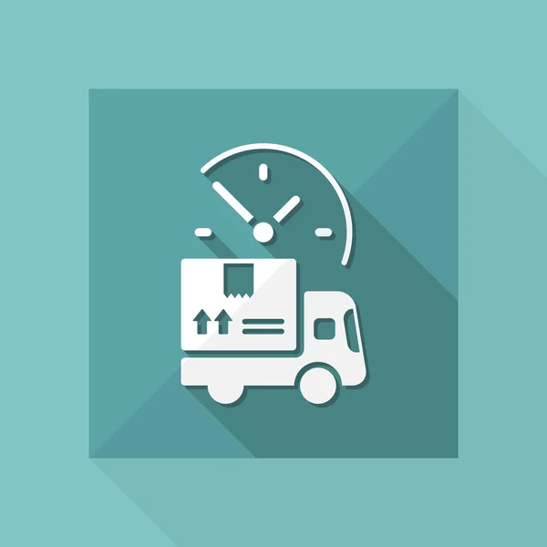 Steady delivery service 24/7 icon — Stock Vector